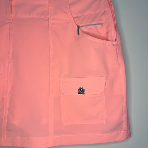 Neon Pink Skirt with Built-in Shorts - Picture 4 of 9